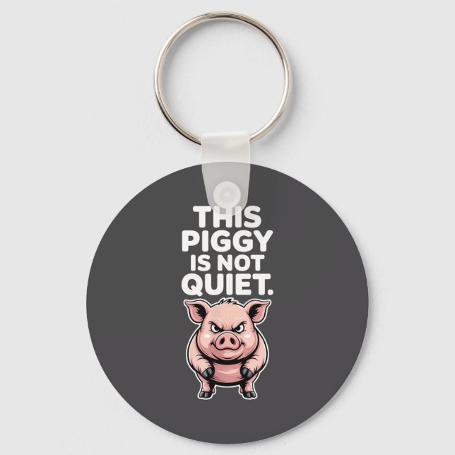 This Ggy Is Not Quiet Litical Funny Quote Meme  Key Ring (Front)
