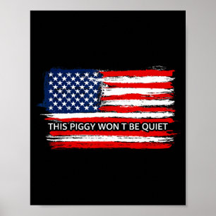 This Ggy Won't Be Quiet Funny Flag Poster