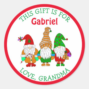 This Gift is For, Personalised Christmas Gift Tags