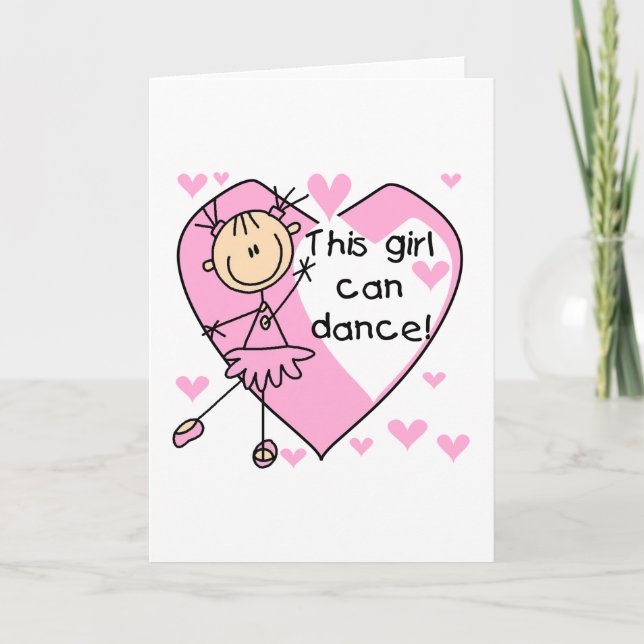 This Girl Can Dance T-shirts and Gifts Card (Front)