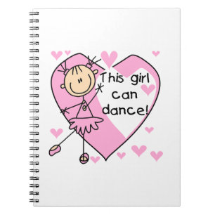 This Girl Can Dance T-shirts and Gifts Notebook