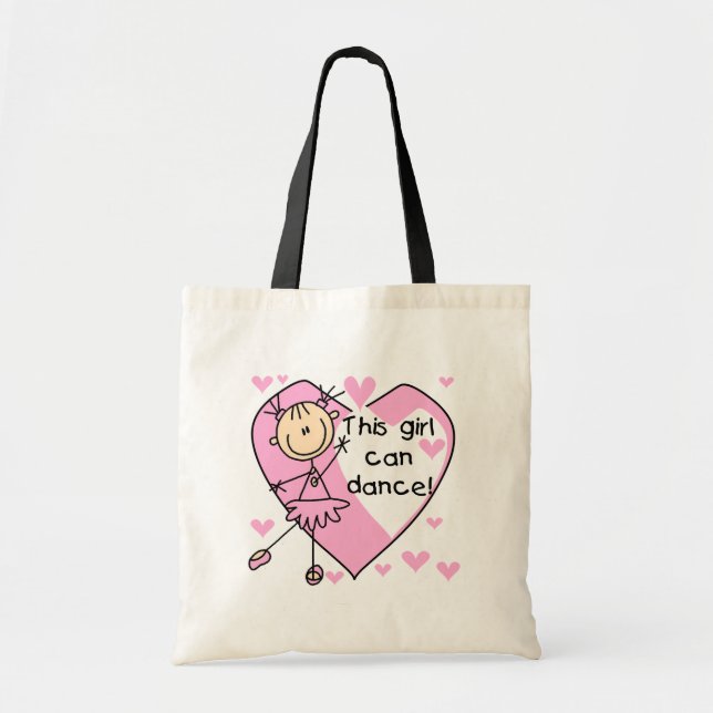 This Girl Can Dance T-shirts and Gifts Tote Bag (Front)