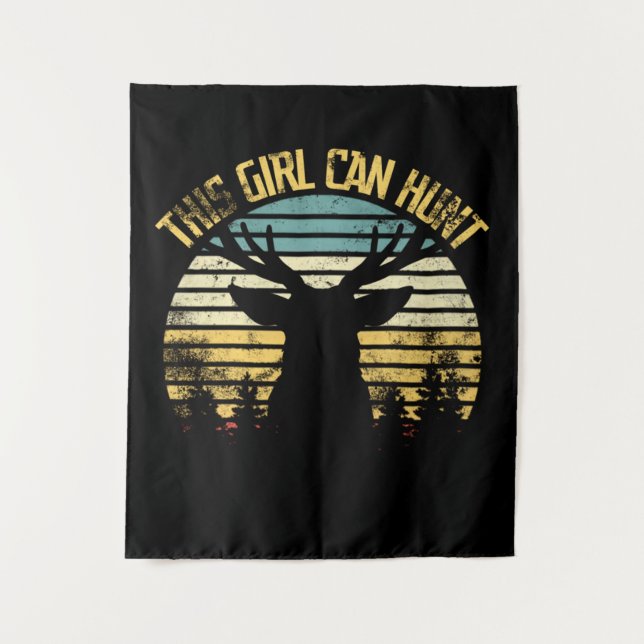 This Girl Can Hunt Classic Tapestry (Front)
