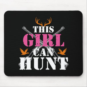This Girl Can Hunt Deer Hunting Lover Essential Mouse Pad