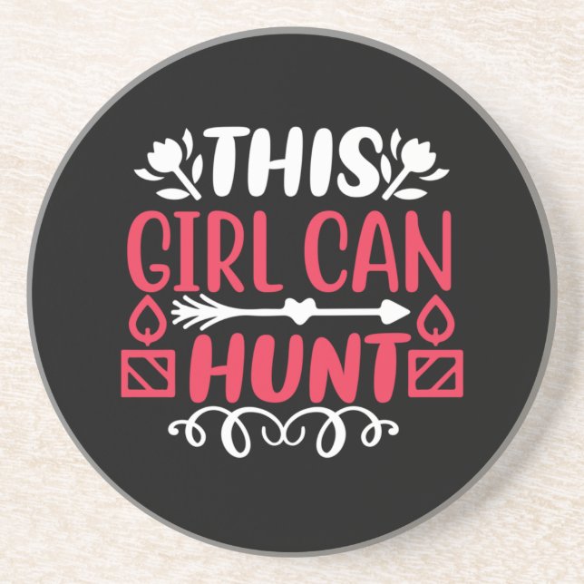 This Girl Can Hunt Essential Coaster (Front)