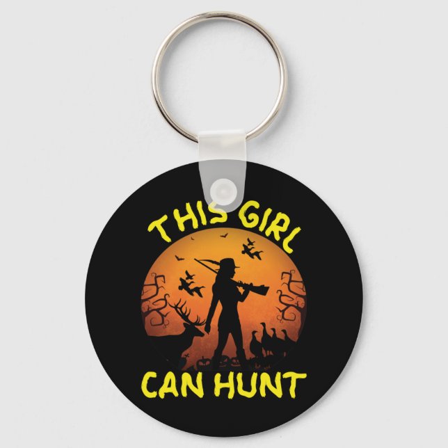 This Girl Can Hunt Essential Key Ring (Front)