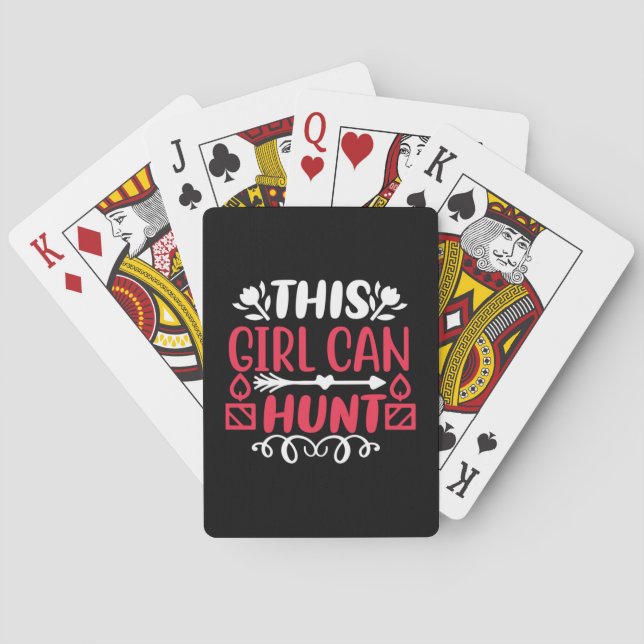 This Girl Can Hunt Essential Playing Cards (Back)