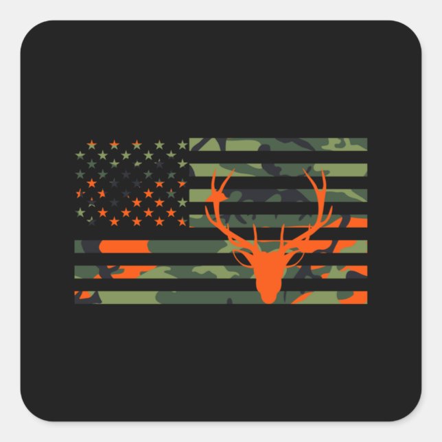 This Girl Can Hunt Essential Square Sticker (Front)