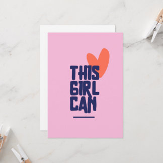 This girl can invitation