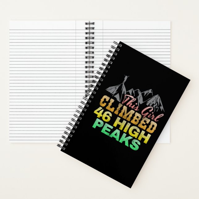 This Girl Climbed 46 High Peaks Notebook (Inside)