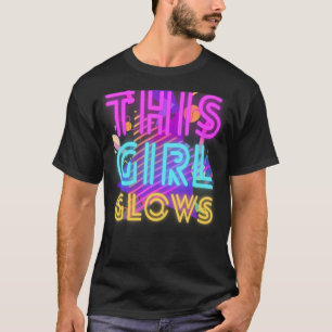 This Girl Glows Retro 80's Neon Party T-Shirt