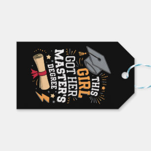 This Girl Got Her Master's Degree Graduation Gift Tags