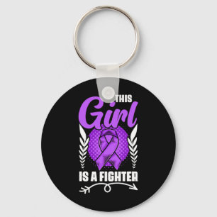 This Girl Is A Fighter Epilepsy Survivor Epilepsy Key Ring