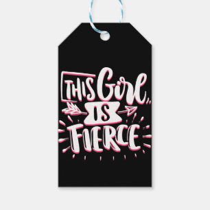 This Girl Is Fierce Girl Empowerment Gift Tags