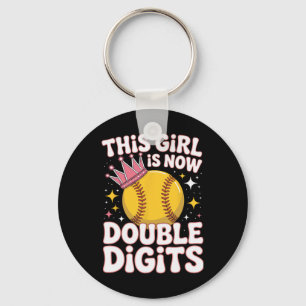 This Girl Is Now 10 Double Digits Softll Youth Ath Key Ring