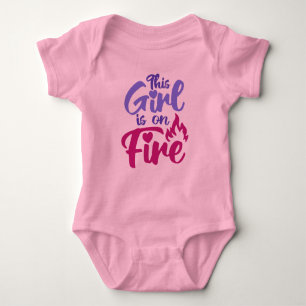 This Girl Is on Fire Baby Bodysuit – Empowerment