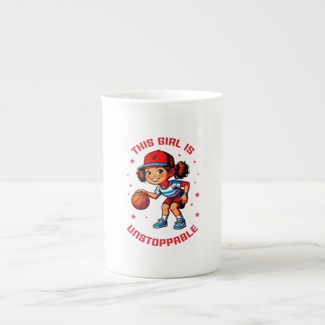 This Girl Is Unstoppable Bone China Mug (Front)