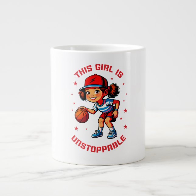 This Girl Is Unstoppable Large Coffee Mug (Front)