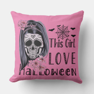 This Girl Love Halloween Cushion