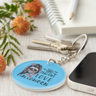 This Girl Love Halloween Key Ring
