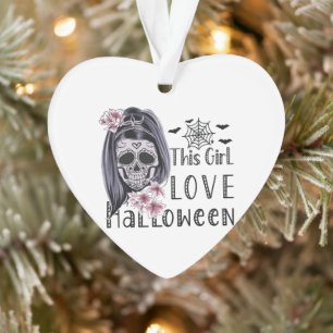 This Girl Love Halloween Ornament