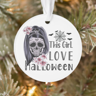 This Girl Love Halloween Ornament