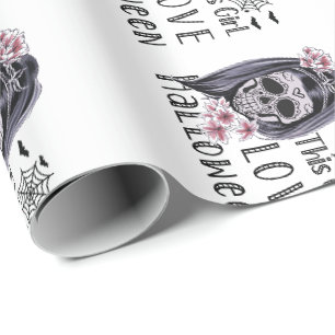 This Girl Love Halloween Wrapping Paper
