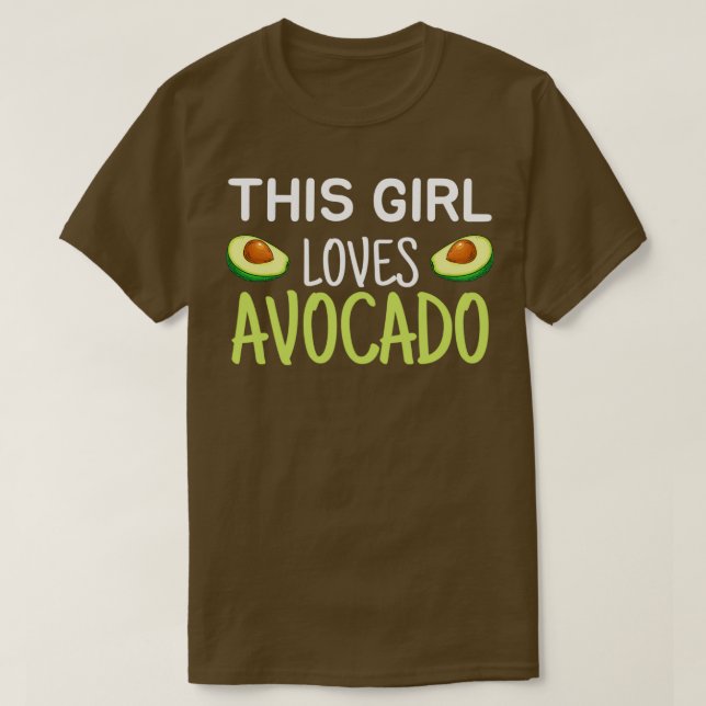 This Girl Loves Avocado Classic TShirt (Design Front)