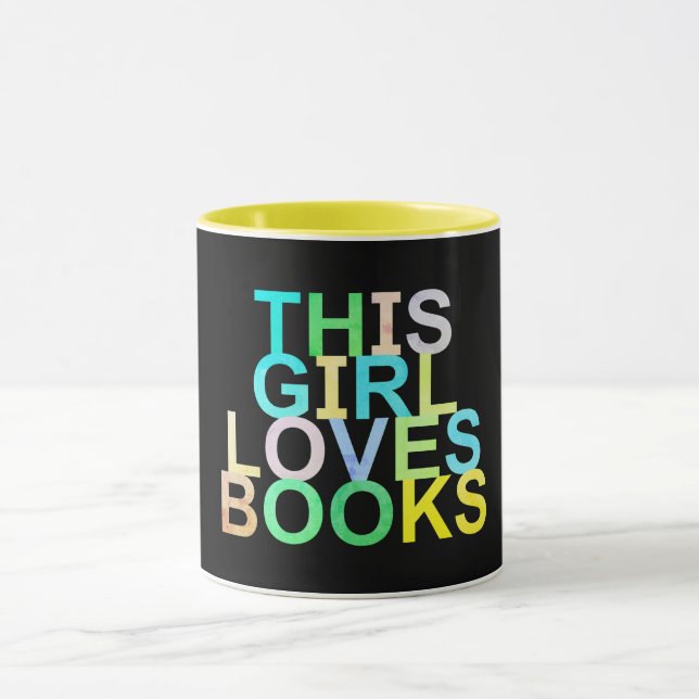 THIS GIRL LOVES BOOKS MUG (Center)