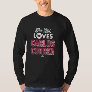 This Girl Loves Carlos Correa Minnesota Baseball M T-Shirt
