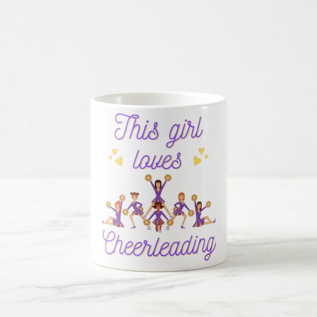 This Girl Loves Cheerleading Coffee Mug (Center)