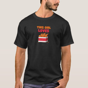 This Girl Loves Chicken Foodie Chicken Wing Part T-Shirt