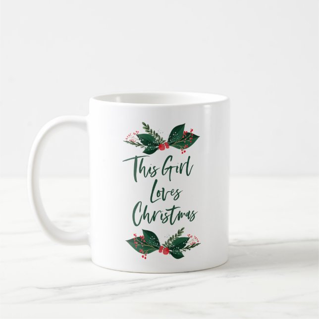 This Girl Loves Christmas Coffee Mug (Left)