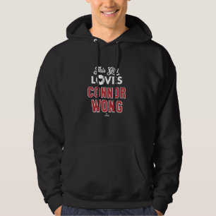 This Girl Loves Connor Wong Boston Baseball MLBPA Hoodie