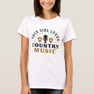 This Girl Loves Country Music T-Shirt