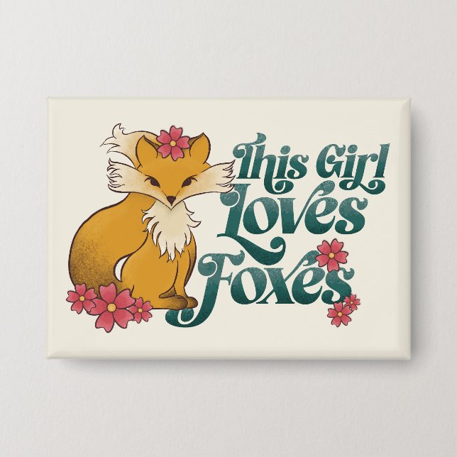 This Girl Loves Foxes with Flowers (Front)