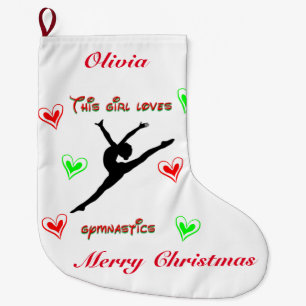 This Girl Loves Gymnastics Christmas Stocking