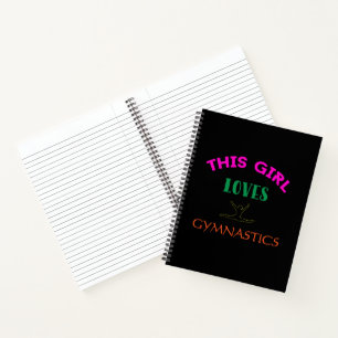 This Girl Loves Gymnastics Gymnast Quote Notebook