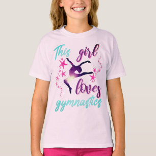 This Girl Loves Gymnastics Stars Leap   T-Shirt