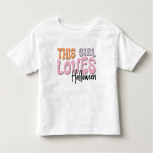 This Girl Loves Halloween Toddler T-Shirt