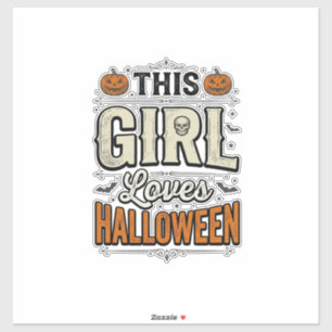 This Girl Loves Halloween Vintage Shirt Design_1
