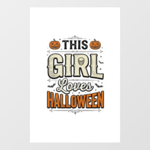 This Girl Loves Halloween Vintage Shirt Design_1