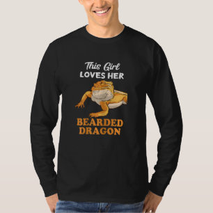 This Girl Loves Her Bearded Dragon Lizard Reptile T-Shirt