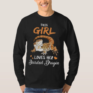 This Girl Loves Her Bearded Dragon Lizard Reptile T-Shirt