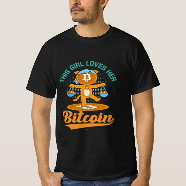 This Girl loves her Bitcoin T-Shirt (Front)