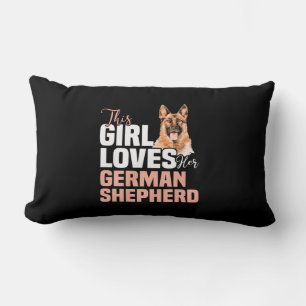 This Girl Loves Her German Shepherd Lumbar Cushion