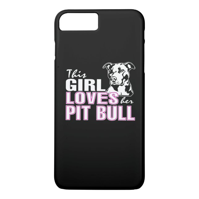 This Girl Loves Her PIT BULL Case-Mate iPhone Case (Back)