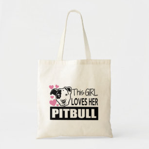 This Girl Loves Her Pitbull Tote Bag