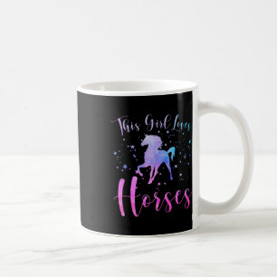 This Girl Loves Horses Equestrian Horseback Riding Coffee Mug