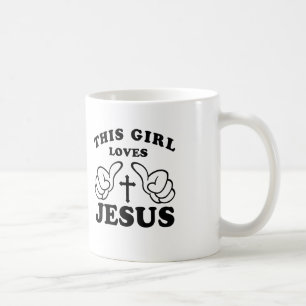 THIS GIRL LOVES JESUS COFFEE MUG